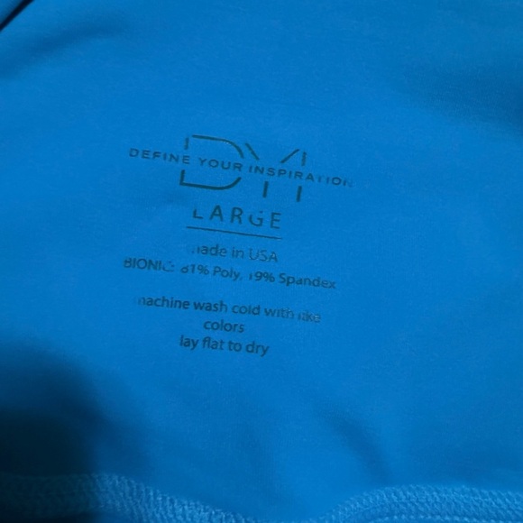 DYI LEGGINGS - define your inspiration - size large blue, Brand new! - Picture 2 of 2